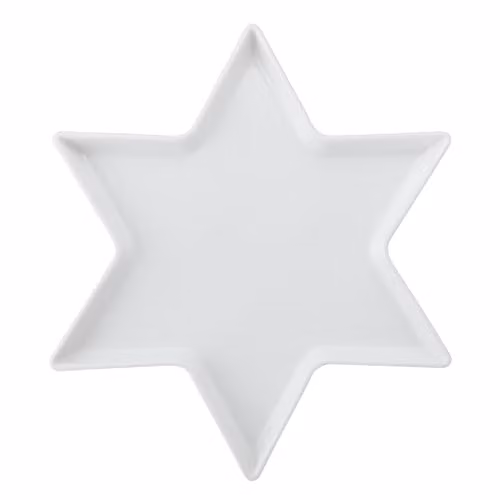 Mikasa Chalk Star Porcelain Serving Platter, White, Diameter: 30 cm – 1