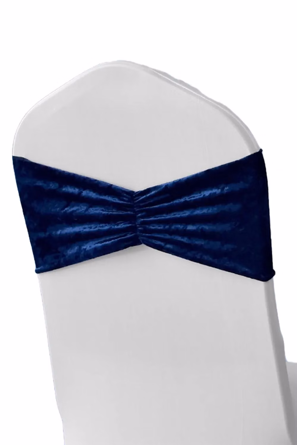 Neel Blue Diamond Velvet Chair Band in Navy Blue – 4