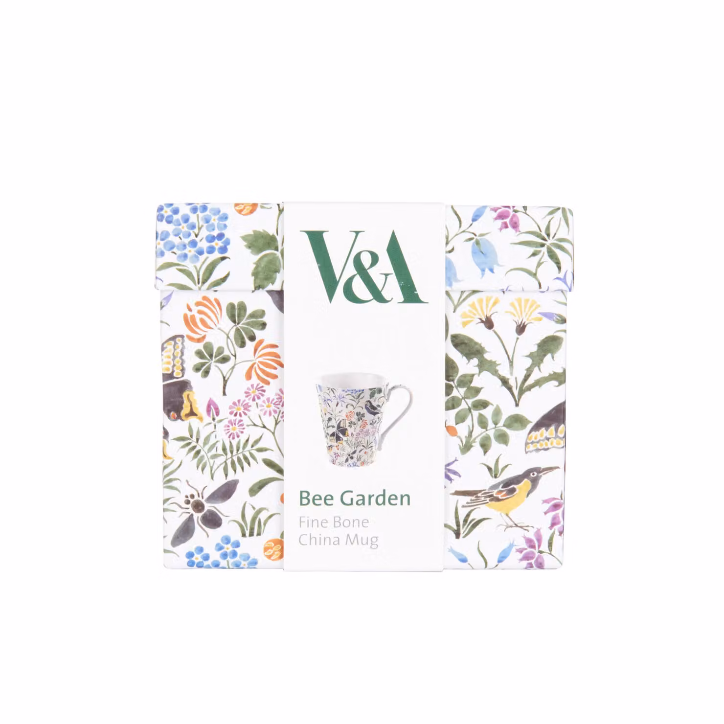 V & A Voysey's Nature Kingdom Bee Garden Multicolour Bone China Mug, 450ml – 3