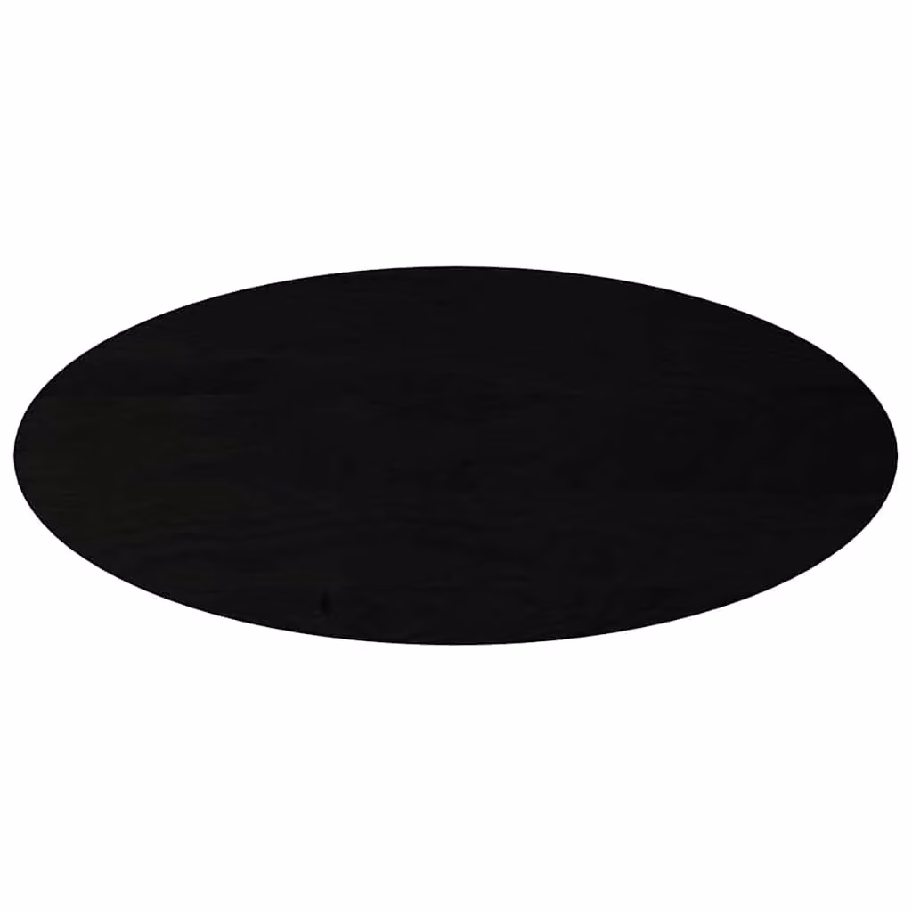 Berkfield Home Oval Solid Wood Oak Table Top, Dark Brown, W: 140 cm, D: 60 cm, H: 2 cm – 1