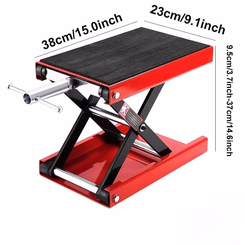 NESTLUNE Red Motorbike Workshop Table Bench with 500kg Capacity, W: 100 cm, D: 40 cm, H: 34 cm – 3