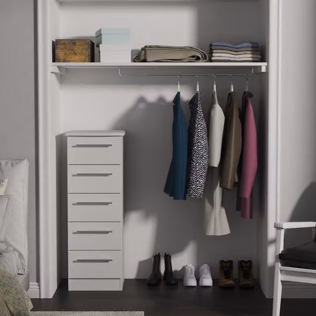 2 U Carlton 5 Drawer Tallboy in Grey – 1
