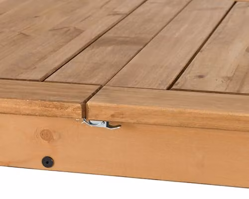 Seconique Corona Extendable Rectangular Dining Table in Brown Waxed Pine, W: 160 cm, H: 75.5 cm – 3