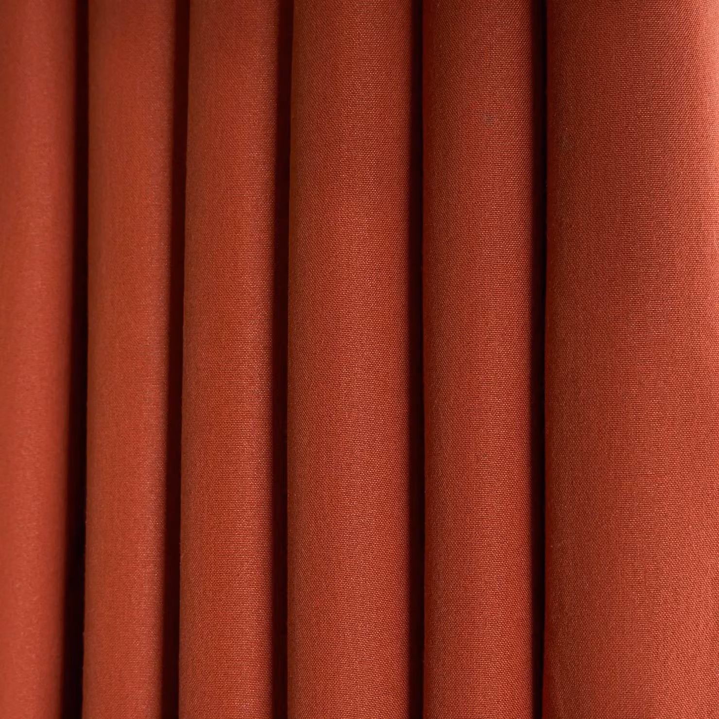 OHS Woven Texture Thermal Blackout Eyelet Curtains in Burnt Orange, Width: 168 cm, Drop: 229 cm – 2