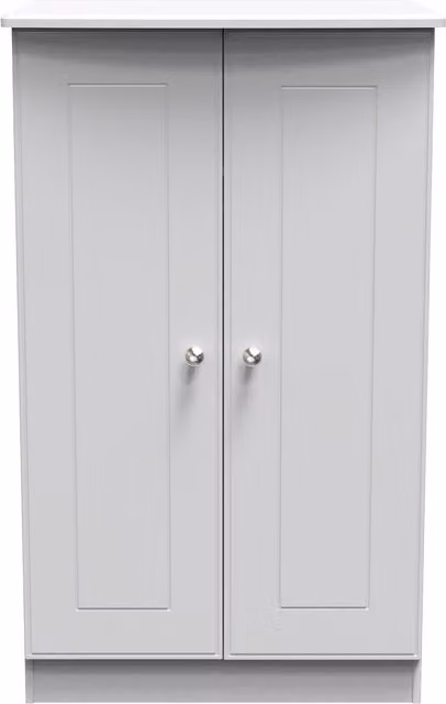 Ready Assembled 2 U Albert 2 Door Midi Wardrobe in Grey