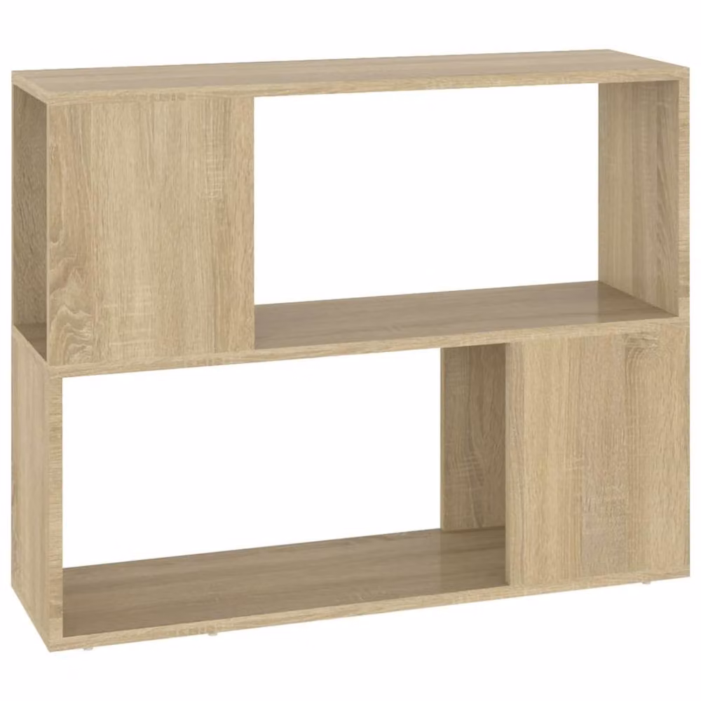 Berkfield Home TV Cabinet in Sonoma Oak, Light Brown, W/D/H: 80 x 24 x 63 cm – 2