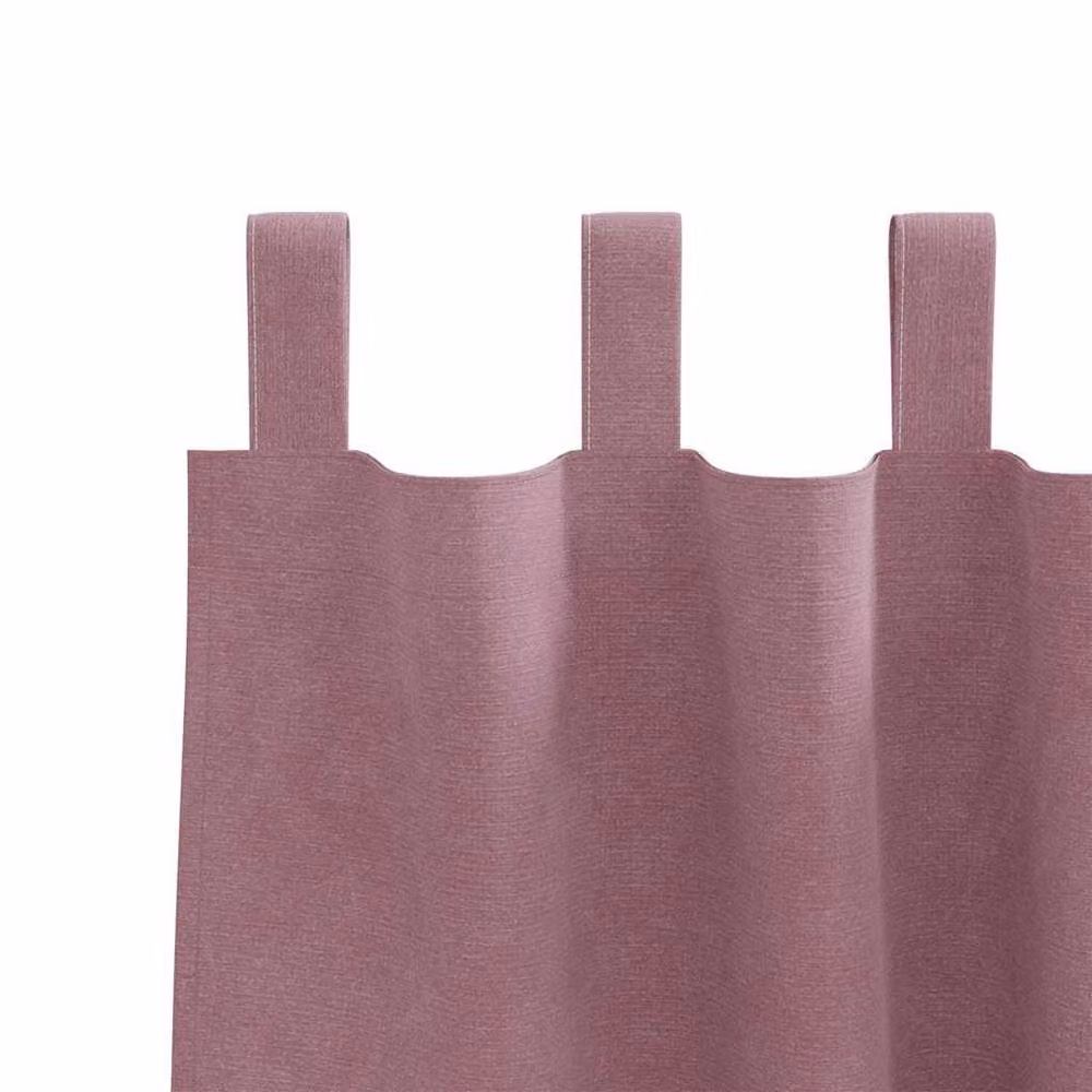 Berkfield Home Modern Pink Velvet Blackout Curtains with Hanging Loops, 2 Pack – 4