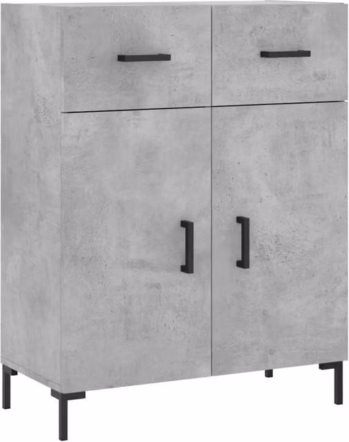 Berkfield Home Modern Sideboard in Grey, W/D/H: 69.5 x 34 x 90 cm – 1