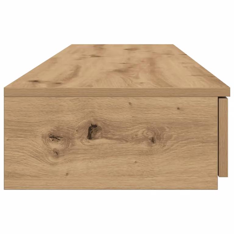 Berkfield Home Artisan Oak Bedside Table in Brown, W/D/H: 160 x 36.5 x 16.5 cm