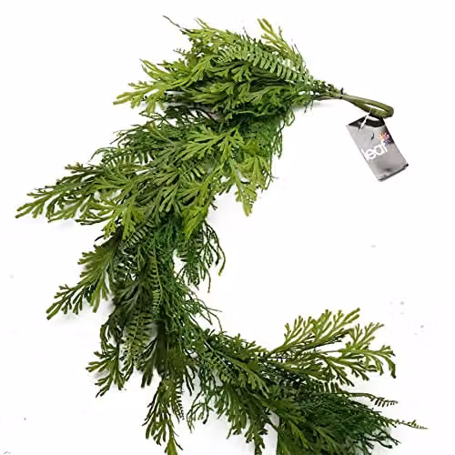 Leaf Green Artificial Hanging Trailing Fern Garland Plant, 140 cm – 4