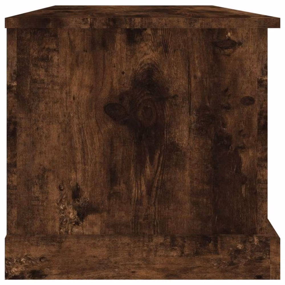 Berkfield Home Smoked Oak Storage Box in Brown, W/D/H: 70 x 40 x 38 cm – 4
