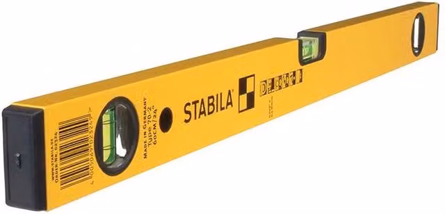 Stabila 70-2-120 Double Plumb Spirit Level, 3 Vial, Yellow