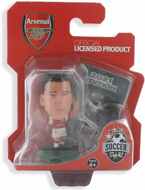 SoccerStarz Arsenal Gabriel Martinelli Home Kit Mini Figure, Red and White, Height: 5 cm