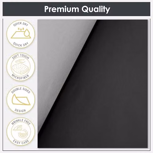 Emma Barclay Lyla Reversible Microfibre Duvet Cover and Pillowcase Set in Black and Grey, W/D/H: 140 x 200 cm – 4