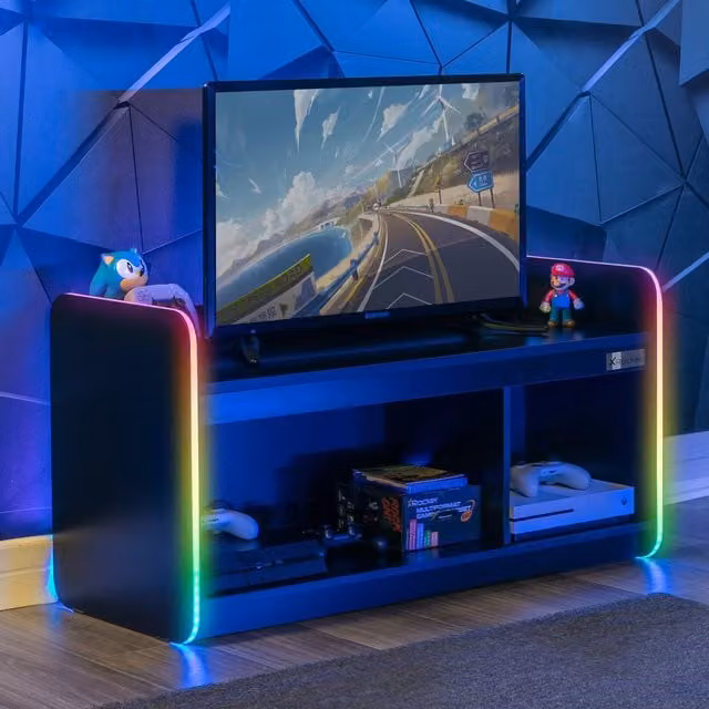 X Rocker Electra TV Media Unit with NEO Motion SYNC in Black