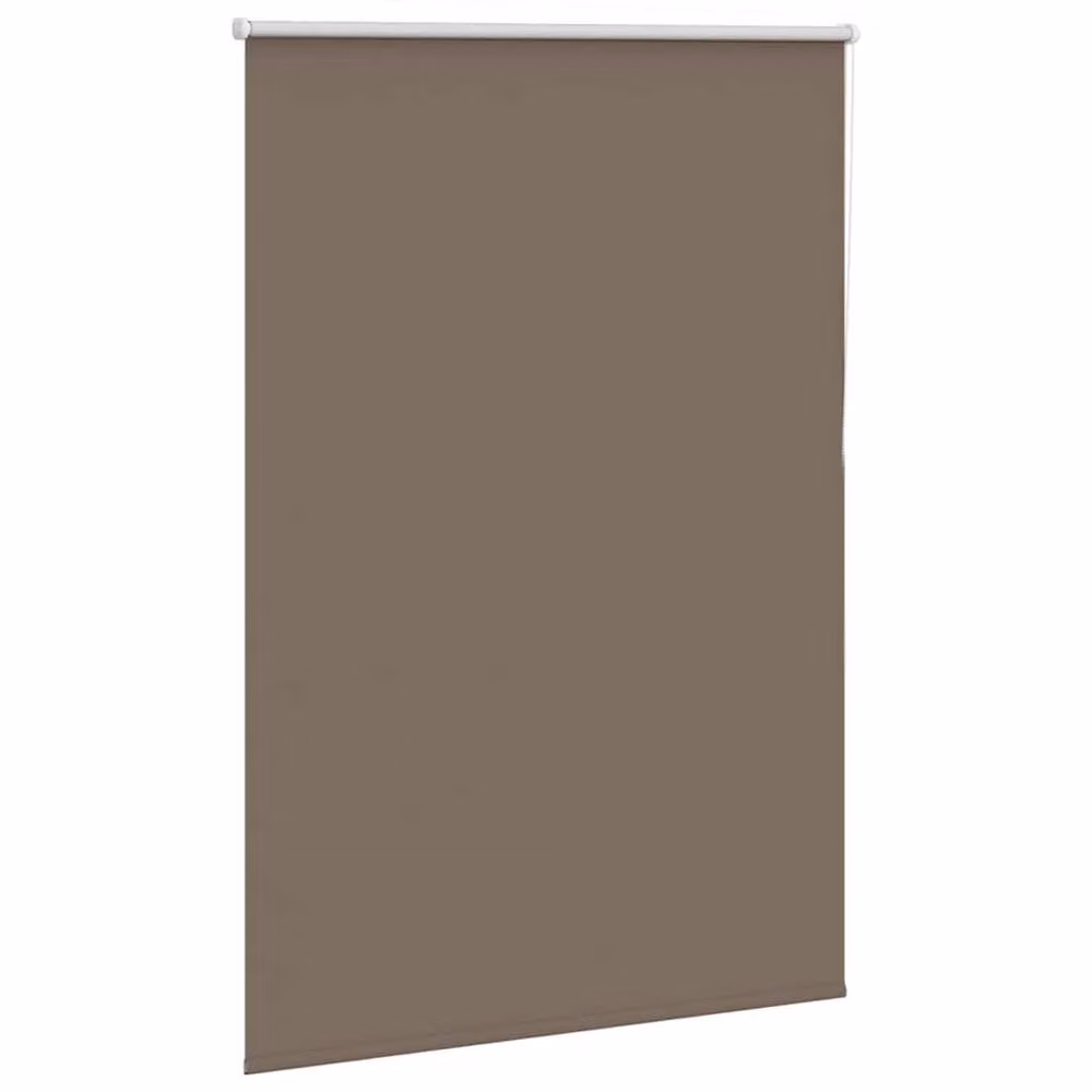 Berkfield Home Blackout Roller Blind in Coffee Brown, Thermal Insulating Polyester, W: 95 cm, H: 150 cm – 3