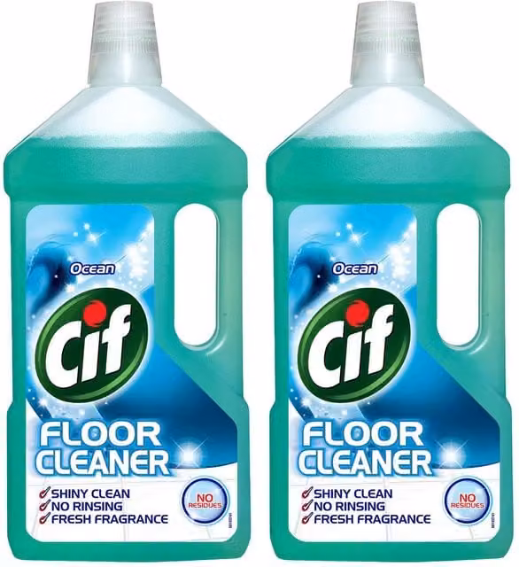 Cif No Residues Floor Cleaner, Ocean, 1.92 kg