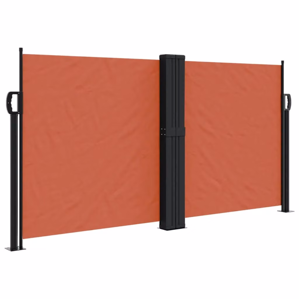 Berkfield Home Retractable Side Awning in Orange Polyester, W/H: 120 x 1000 cm – 2