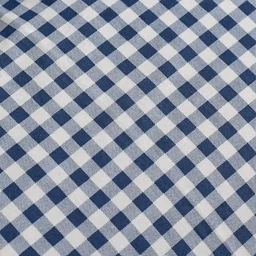 Catherine Lansfield Bamford Gingham Check Single Fitted Sheet in Blue, W: 90 cm x L: 190 cm – 2