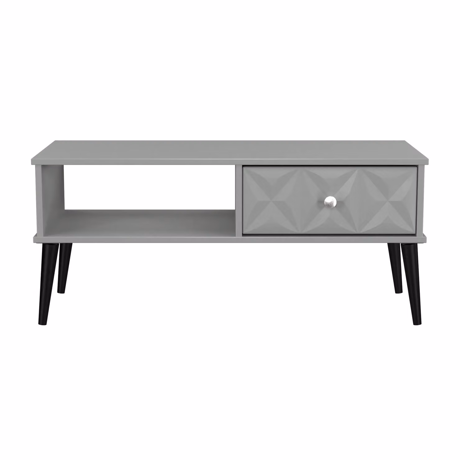 Ready Assembled 2 U Toledo 1 Drawer Coffee Table in Dark Grey – 2