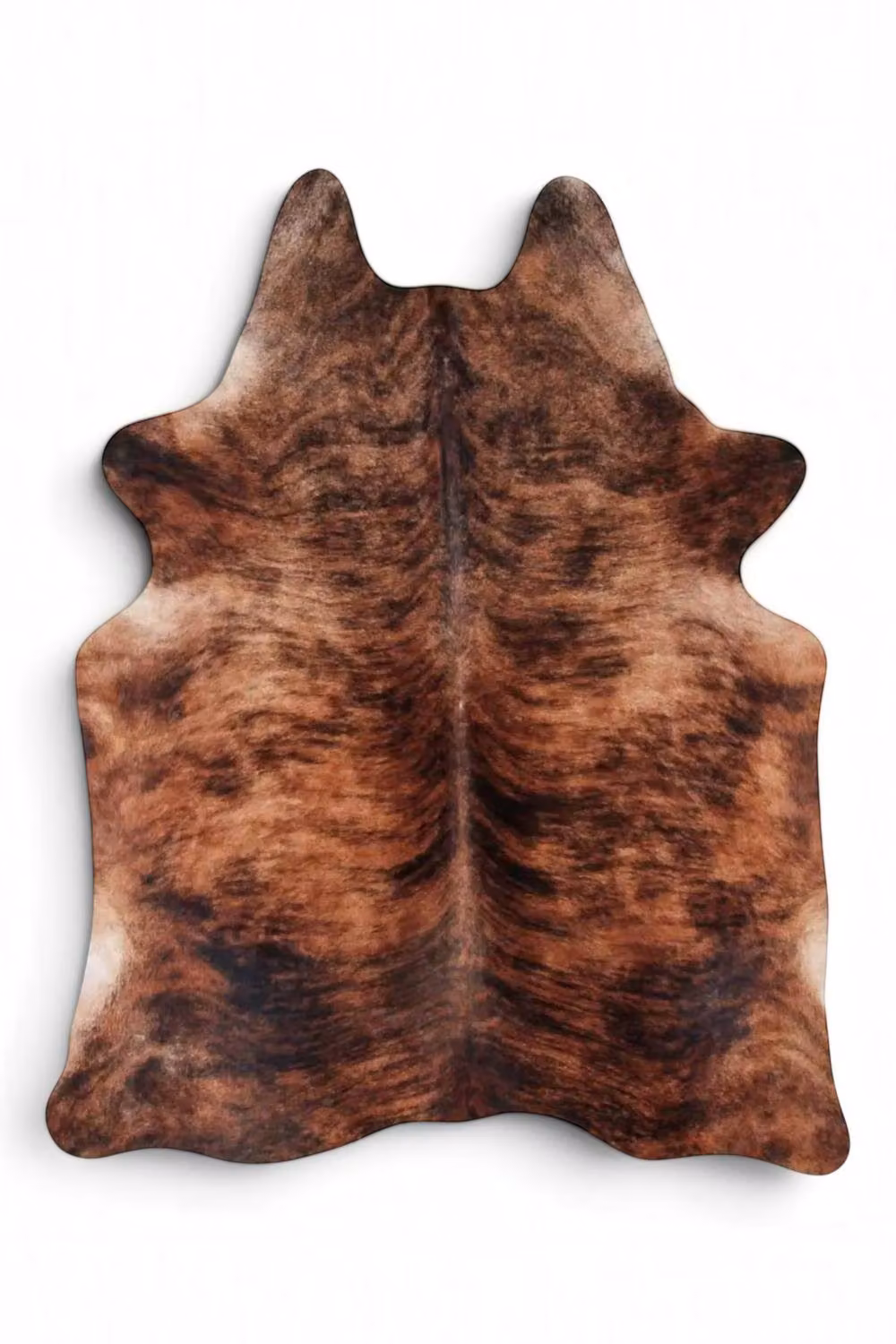 Infinity Leather Natural Cowhide Hairon Rug in Tan and Brown, W: 180 cm, D: 220 cm – 2