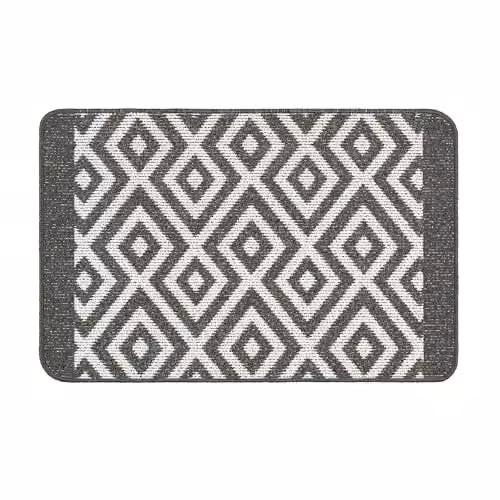 My Mat Stain Resistant Cosy Charcoal Doormat, Grey, W: 50 cm, D: 75 cm