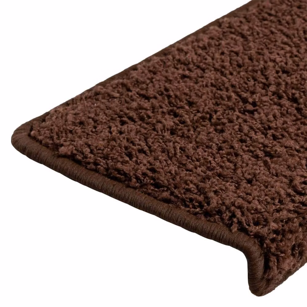 Berkfield Home Self-Adhesive Stair Mats, 10 Pack, Brown, W/D/H: 65 x 21 x 4 cm – 4