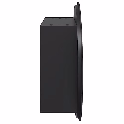 vidaXL Modern Black Wall-Mounted Bathroom Cabinet with Round LED Mirror, W/D/H: 40 x 40 x 17.5 cm – 3