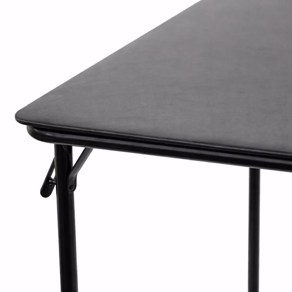 EONLION Folding Square Bridge Card Game Table in Black, Width: 100 cm – 2