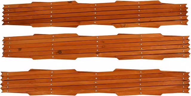 Actiasgear 9-Piece Brown Wooden Expandable Garden Trellis Support
