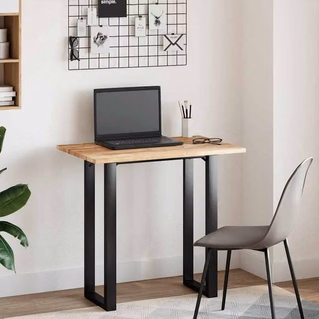 Berkfield Home Solid Acacia Wood Desk Top in Brown, W: 60 cm, D: 50 cm, H: 2 cm