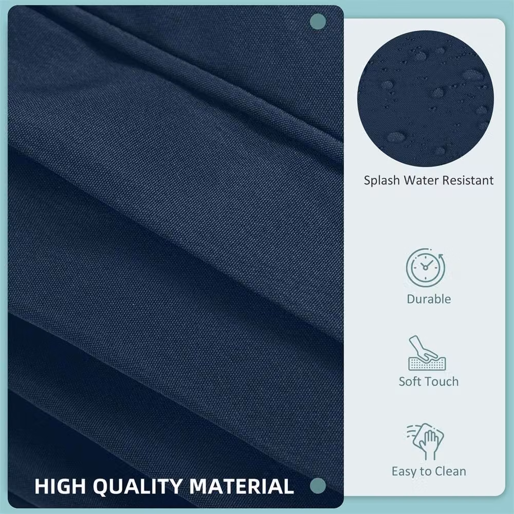 Outsunny Blue Polyester Sofa Cushion Cover with Zip – 2