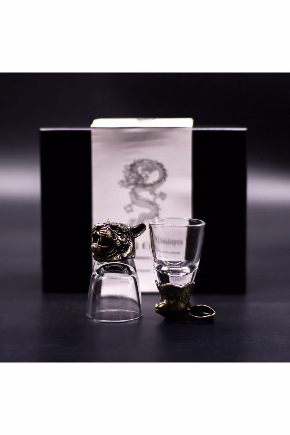 KDMD Mystical Creatures 6-Piece Shot Glass Set, 50ml, Antique Bronze and Gold – 2