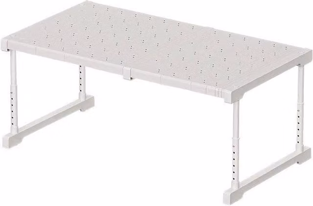 Kelvenix Adjustable Expandable Closet Organizer Shelf Insert in White