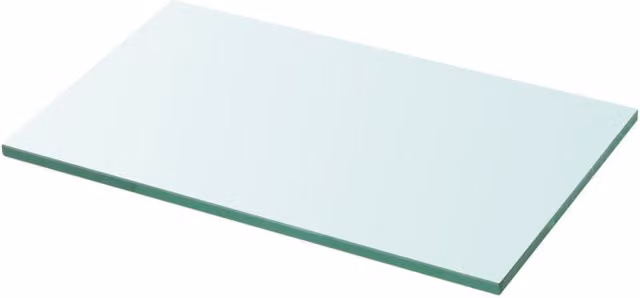 Berkfield Home Clear Glass Shelf Panel W: 30 cm, H: 15 cm