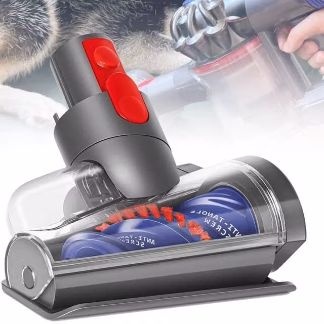 FLAVORA Mini Motorised Tool Brush Head for Dyson in Grey – 1