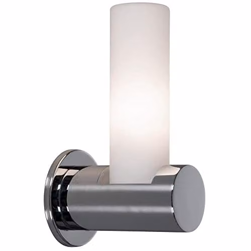 Netlighting Modern Chrome Bathroom Wall Light Bar in Silver IP44