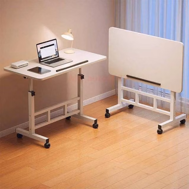 EONLION White Small Folding Computer Desk for Home Office, Width: 100 cm – 1
