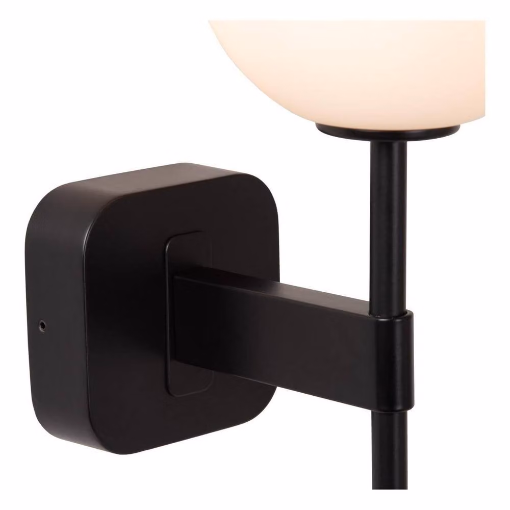 Netlighting Elda Black Art Deco Bathroom Wall Light with G9 Base, IP44 Rated – 2