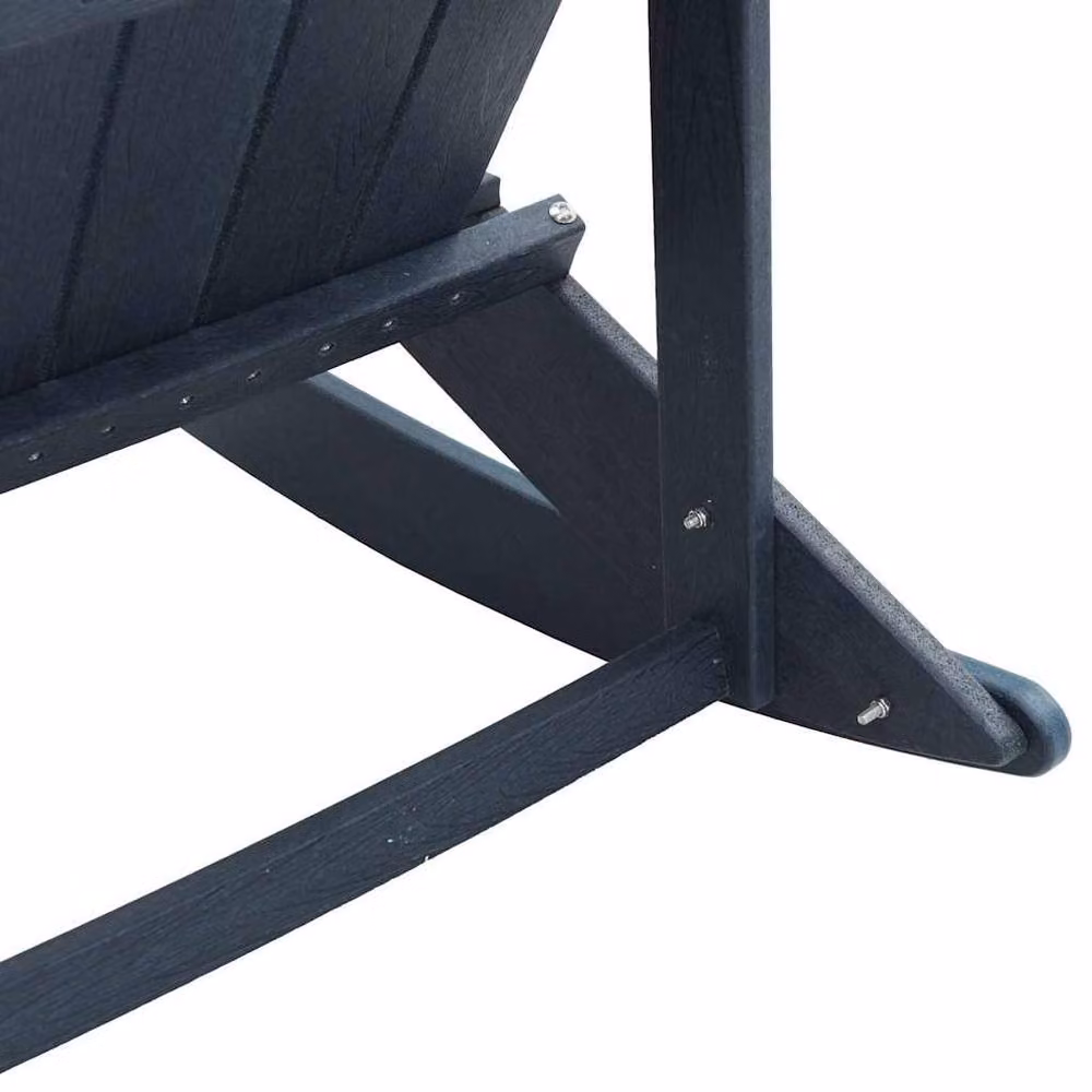 Berkfield Home Modern Adirondack Rocking Chair in Navy Blue, W/D/H: 73.5 x 92 x 90 cm – 7