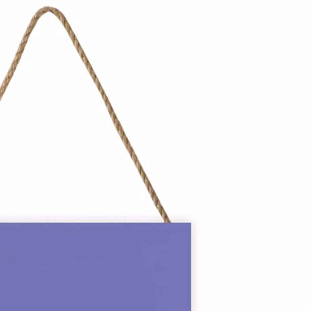 Herdy Peep Square Wood Hanging Plaque in Purple – 2