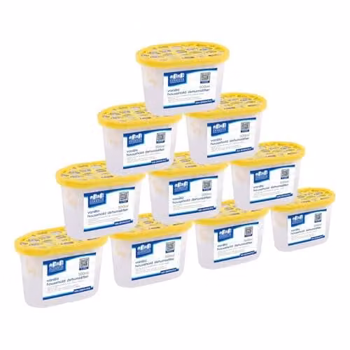 Harbour Housewares Interior Dehumidifiers, 500ml, Pack of 10, Yellow