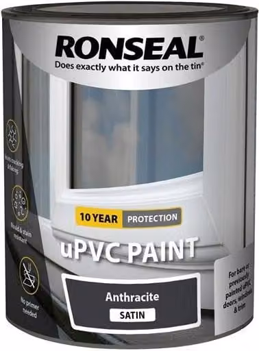 Ronseal uPVC Paint in Anthracite Satin, 0.75 l