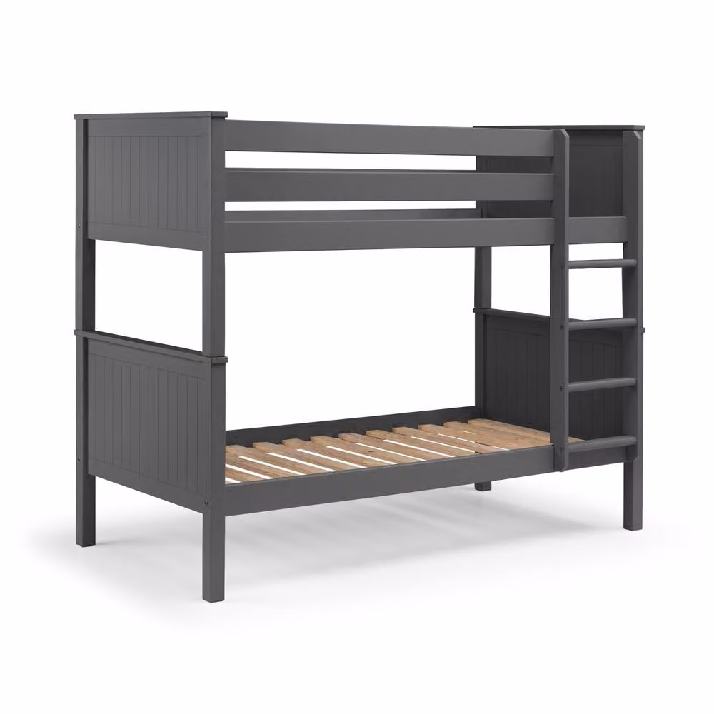 Cheshire Garnet Modern Single Bunk Bed in Anthracite Grey, W/D/H: 90 x 200 cm – 2
