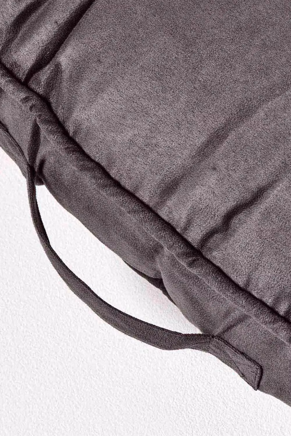 Homescapes Grey Faux Suede Rectangular Booster Seat Cushion – 3