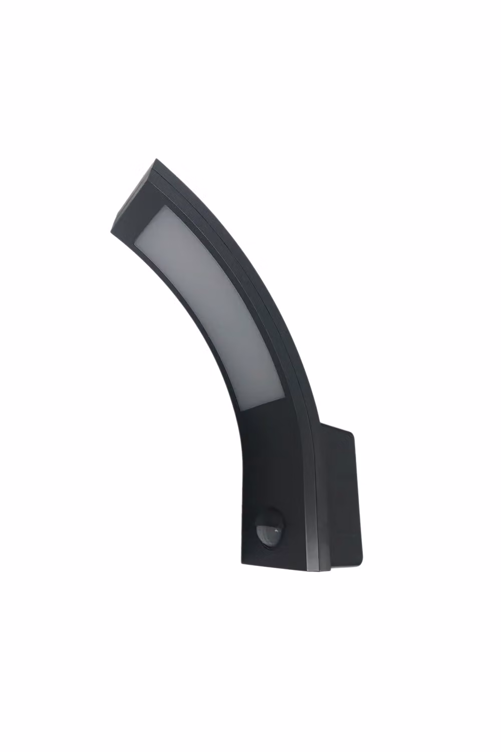 CGC Lighting Grey LED Outdoor Arc Wall Light with Motion Sensor, 10W, 900lm, Cool White 4000K – 7