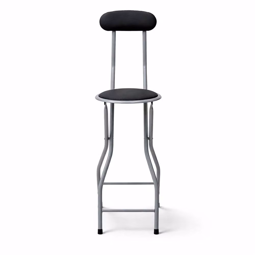 EONLION Modern Black Synthetic Leather Kitchen Bar Stool