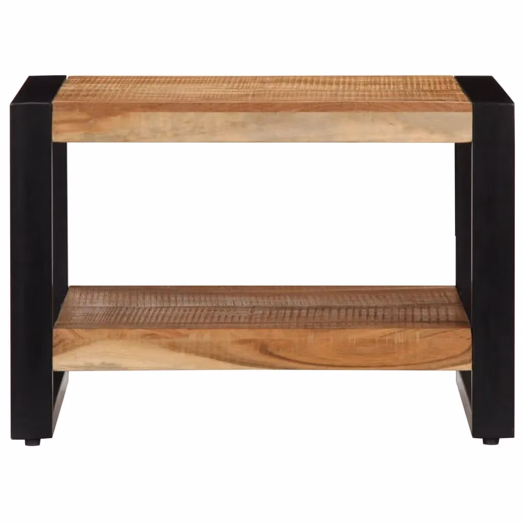 Berkfield Home Square Coffee Table in Brown Solid Acacia Wood W/D/H: 60 x 60 x 40 cm – 2