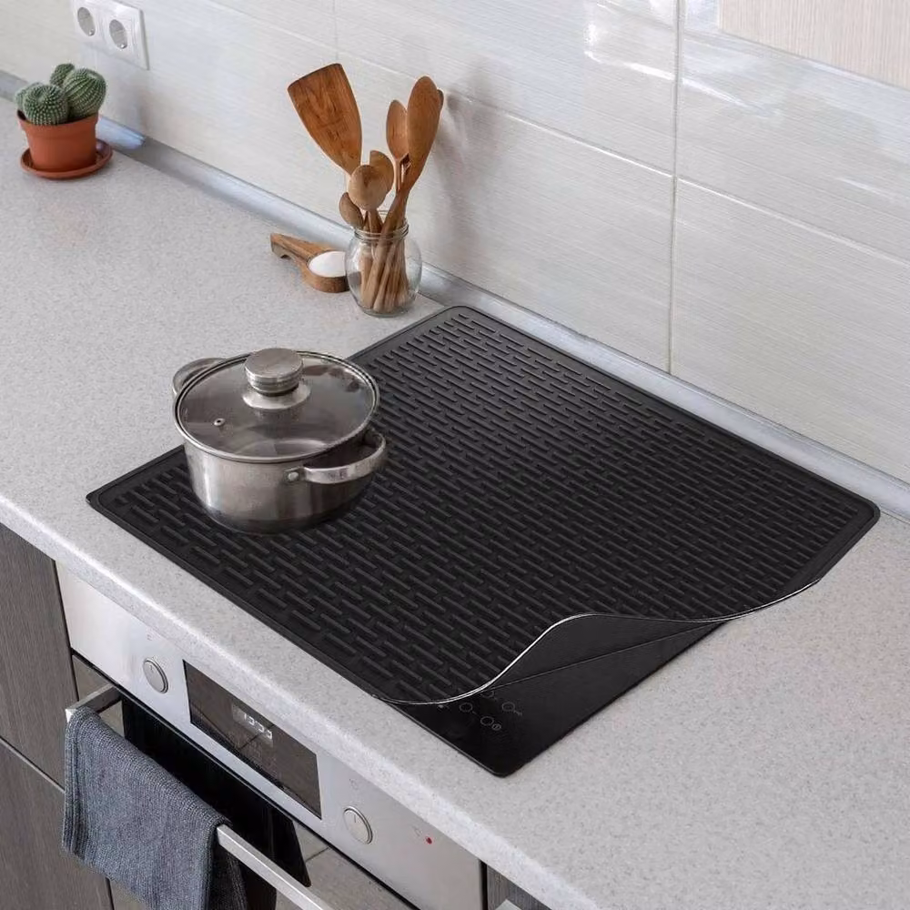Havendro Silicone Induction Hob Protection Mat, Scratch-Proof and Oil-Resistant, Black – 4