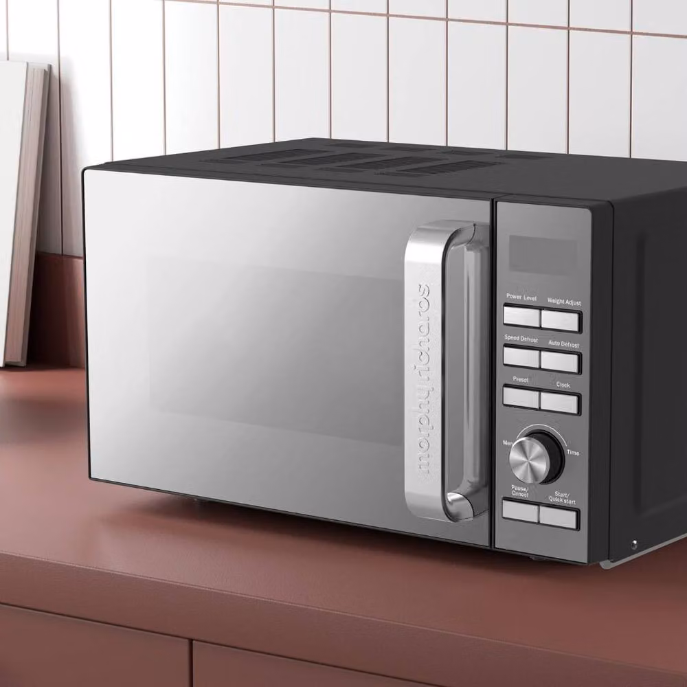 Morphy Richards 20L 800W Digital Solo Microwave with Mirror Door in Matt Black and Silver – 2